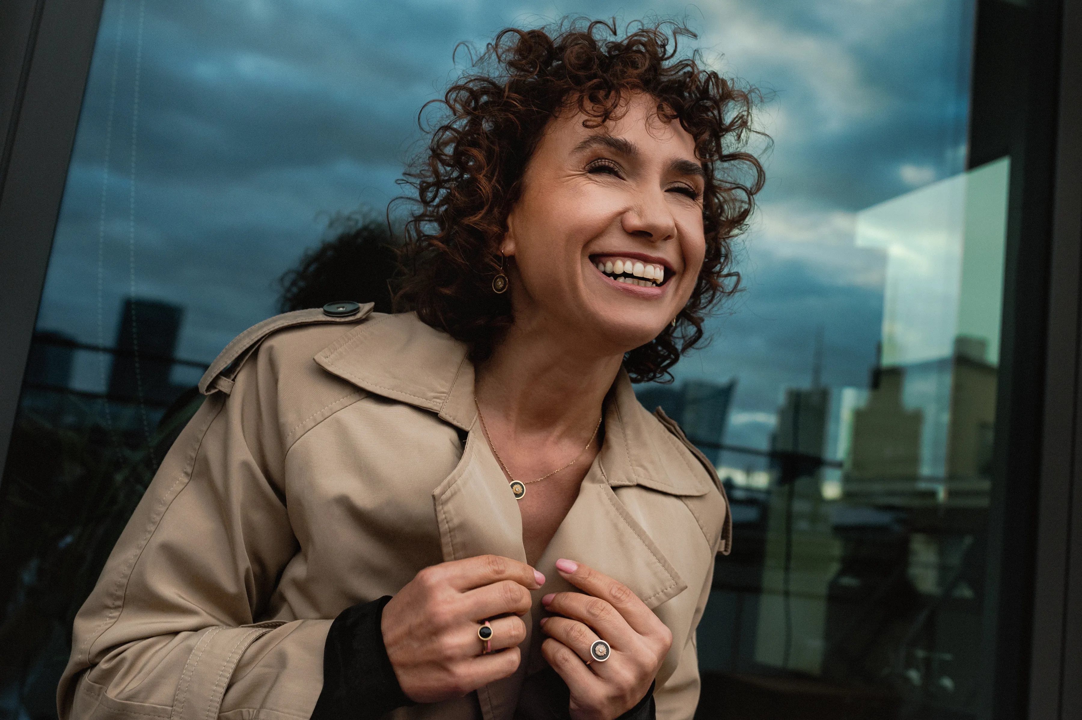 Magda Petryniak smiling in a business setting